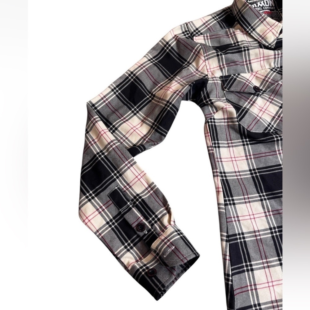 NWOT Dixxon Flannel Long Sleeve Shirt "Cro Mags" Alpha Omega Woman’s Medium - Picture 5 of 7